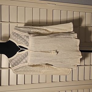 NWTS Whimsigoth Lucky Brand 3/4 sleeve Gauze sz S